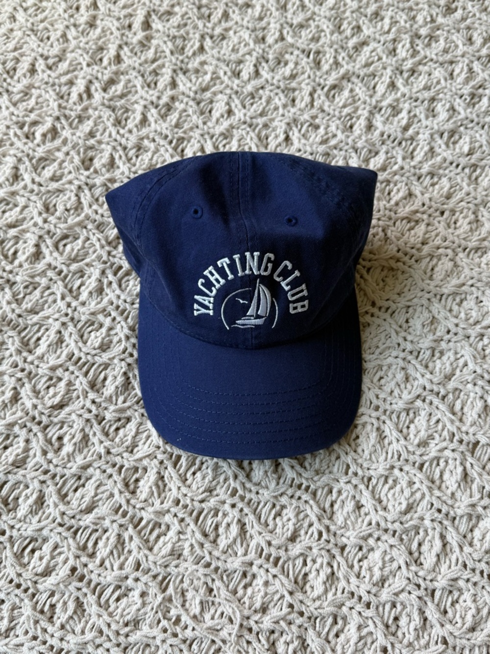 Embroidered Navy Baseball Cap